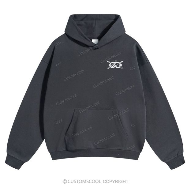 Skier Solid Color Hoodie Customscool