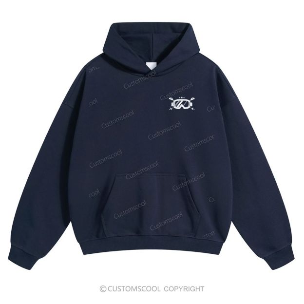 Skier Solid Color Hoodie Customscool