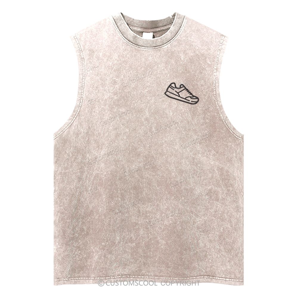 Runner Unisex Washed Tank Top Customscool