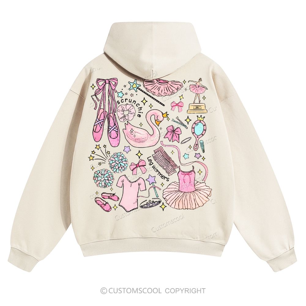 Ballet Dance Mom Solid Color Hoodie Customscool