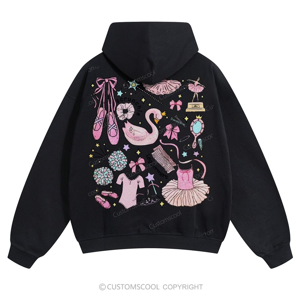 Ballet Dance Mom Solid Color Hoodie Customscool