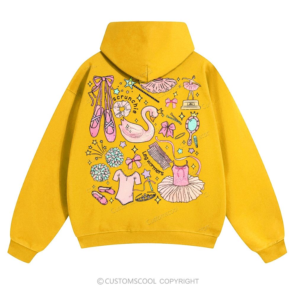 Ballet Dance Mom Solid Color Hoodie Customscool