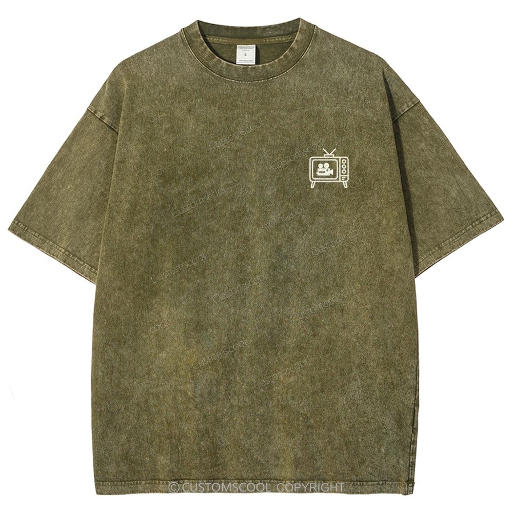 TV Director Unisex Fit Washed T-Shirt