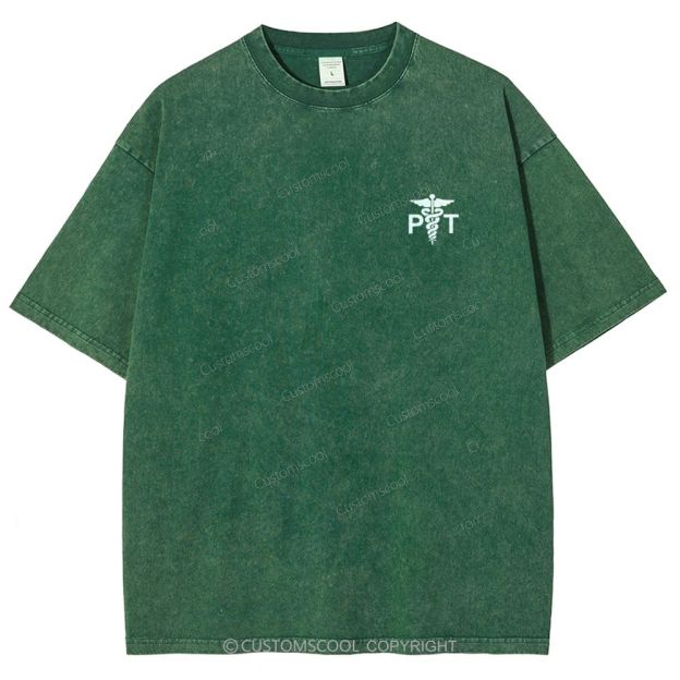 Physical Therapist Unisex Fit Washed T-Shirt Customscool