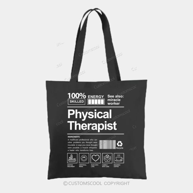 Physical Therapist Tote Bag Customscool