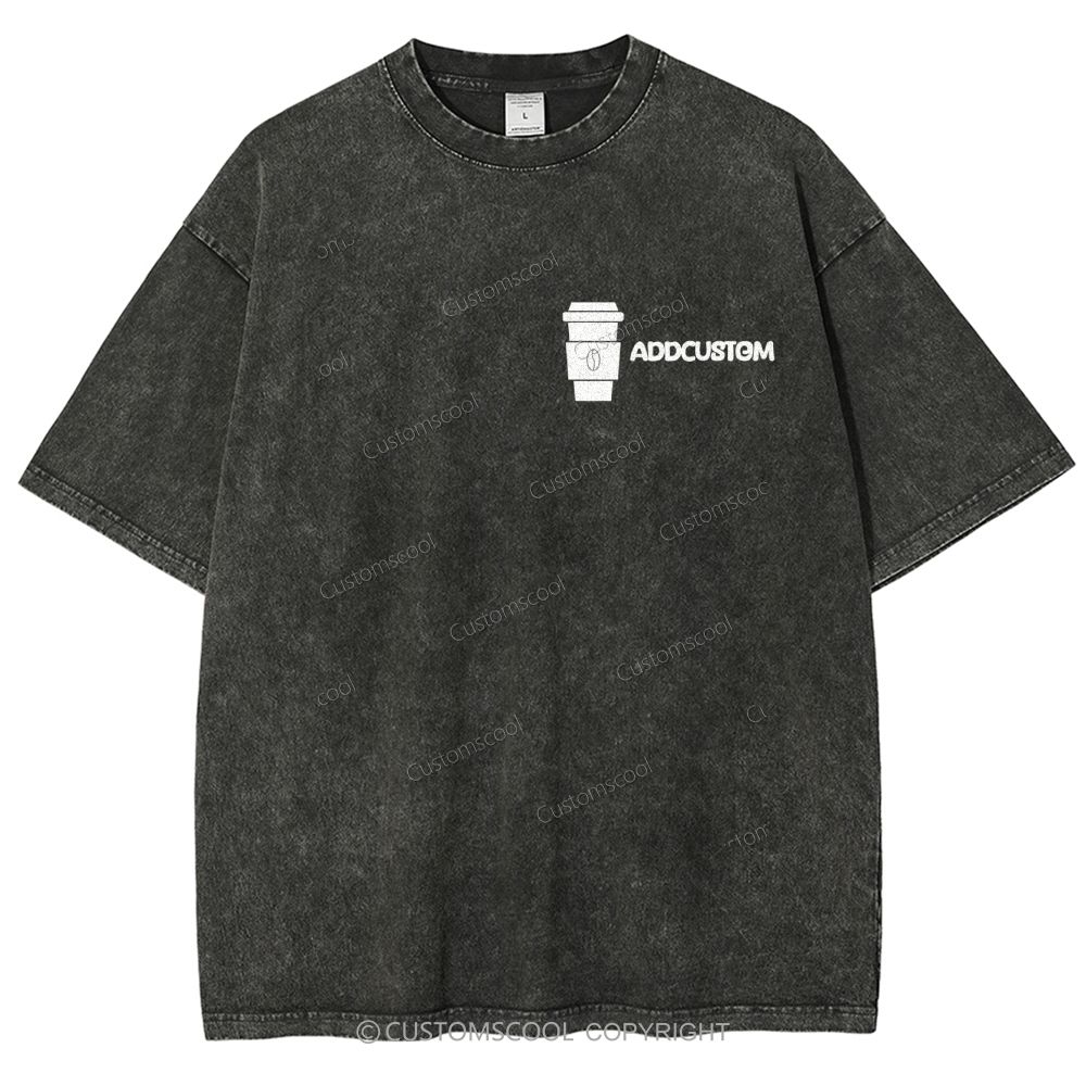 Barista Addcustom Unisex Fit Washed T-Shirt Customscool