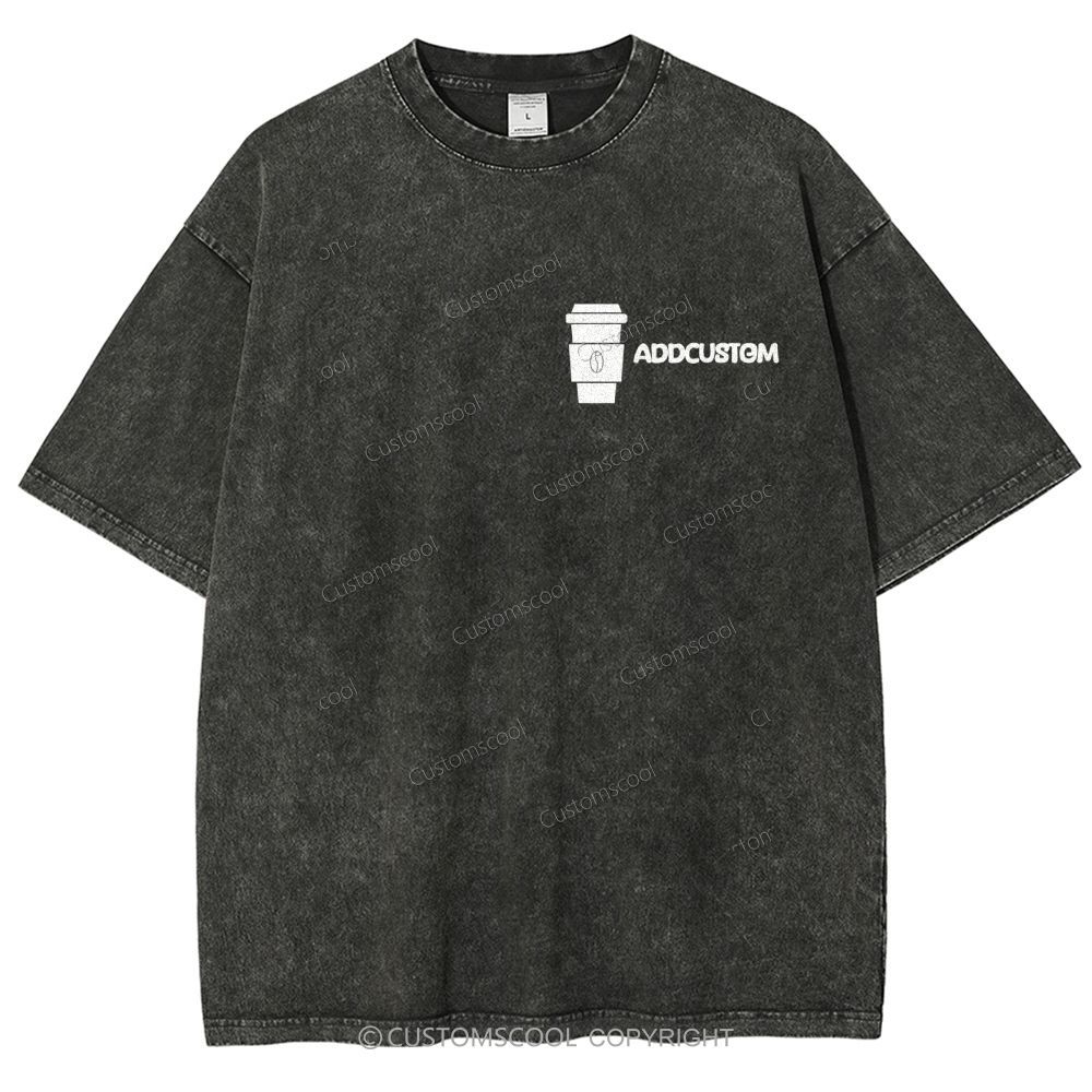 Barista Addcustom Unisex Fit Washed T-Shirt