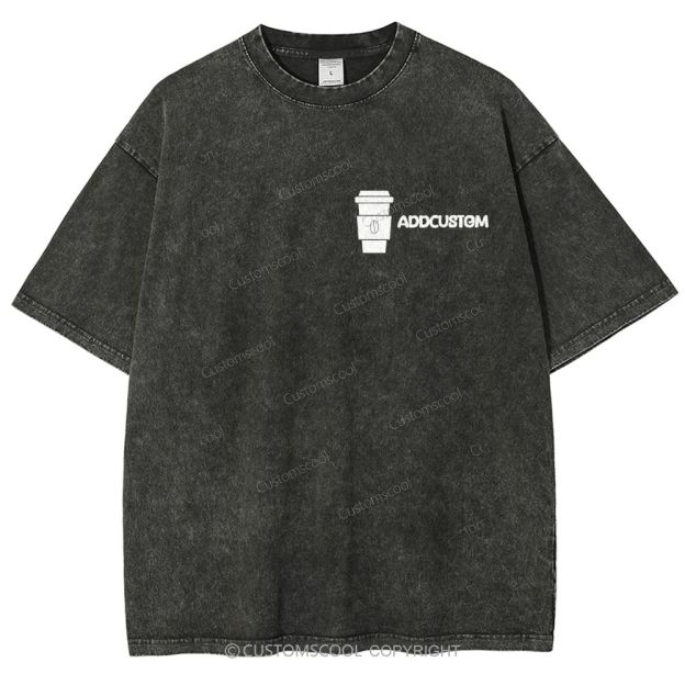 Barista Addcustom Unisex Fit Washed T-Shirt Customscool