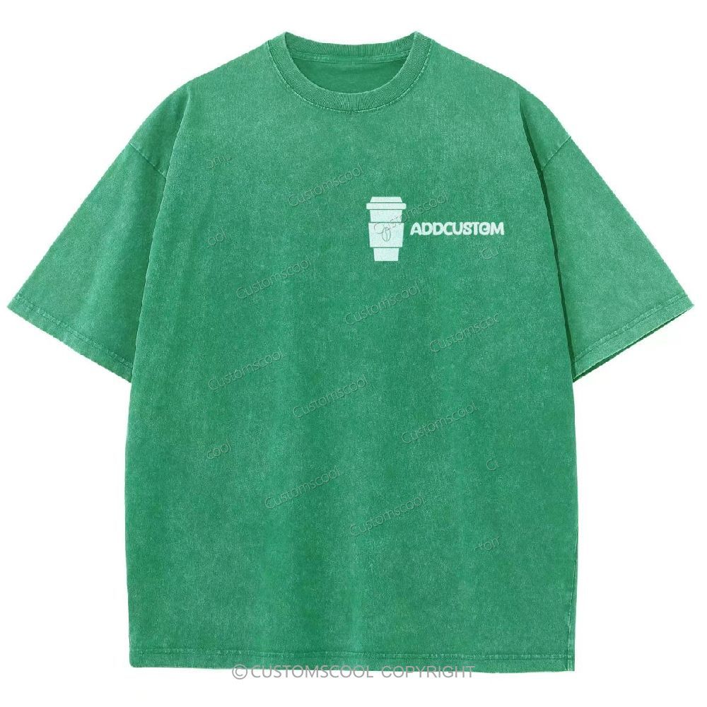 Barista Addcustom Unisex Fit Washed T-Shirt Customscool