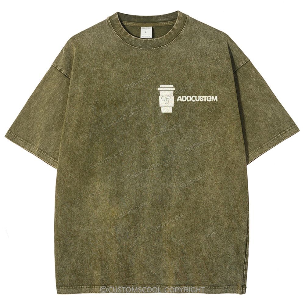 Barista Addcustom Unisex Fit Washed T-Shirt Customscool