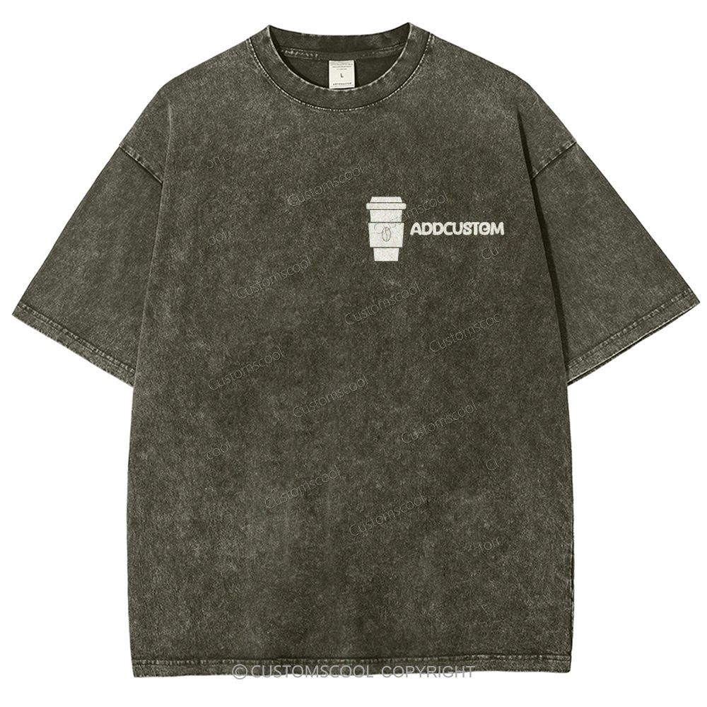 Barista Addcustom Unisex Fit Washed T-Shirt Customscool