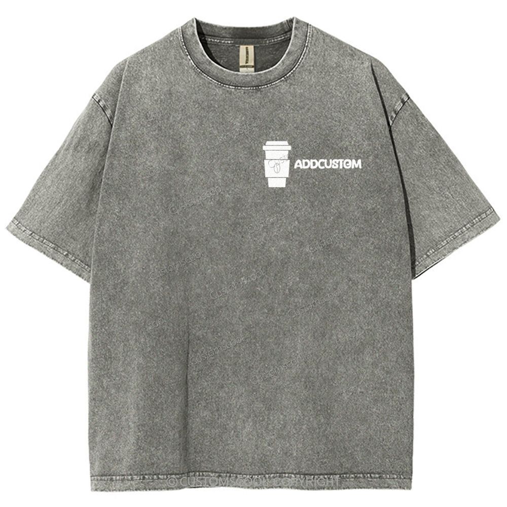 Barista Addcustom Unisex Fit Washed T-Shirt Customscool