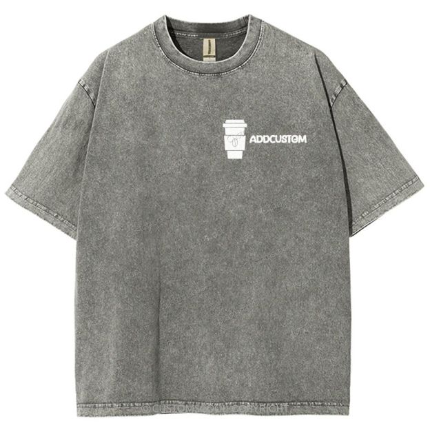 Barista Addcustom Unisex Fit Washed T-Shirt Customscool
