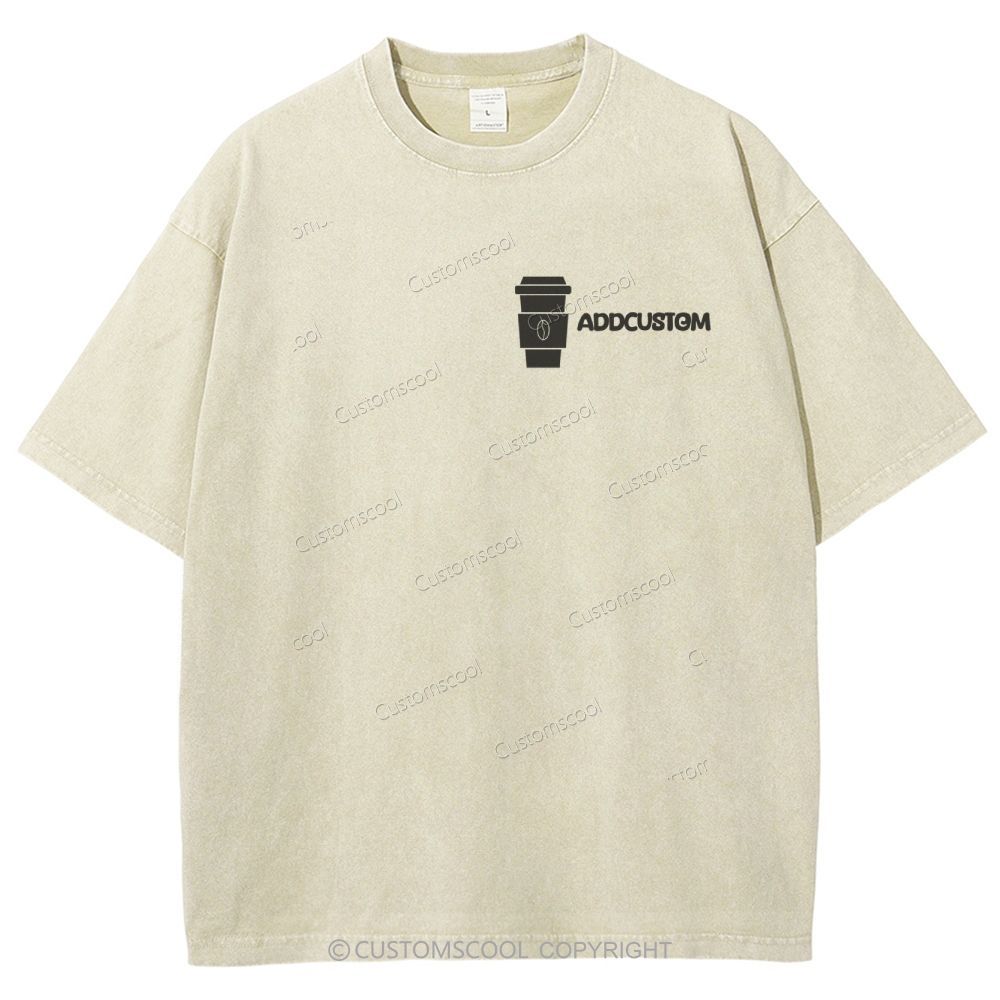 Barista Addcustom Unisex Fit Washed T-Shirt Customscool