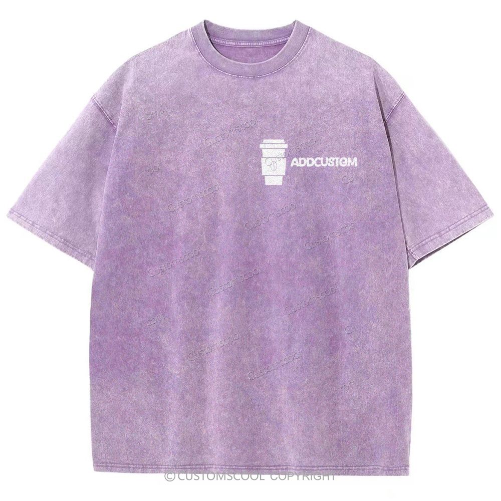 Barista Addcustom Unisex Fit Washed T-Shirt Customscool