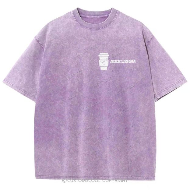 Barista Addcustom Unisex Fit Washed T-Shirt Customscool
