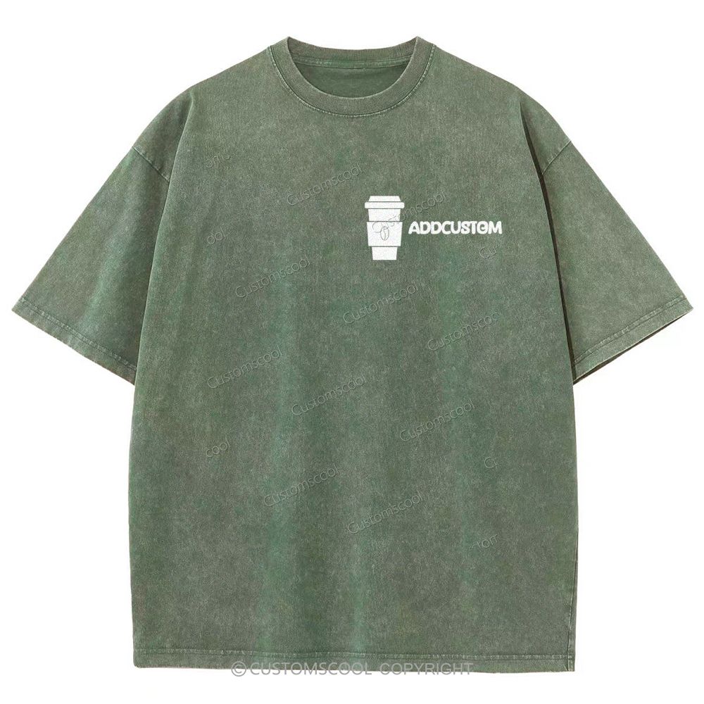 Barista Addcustom Unisex Fit Washed T-Shirt Customscool