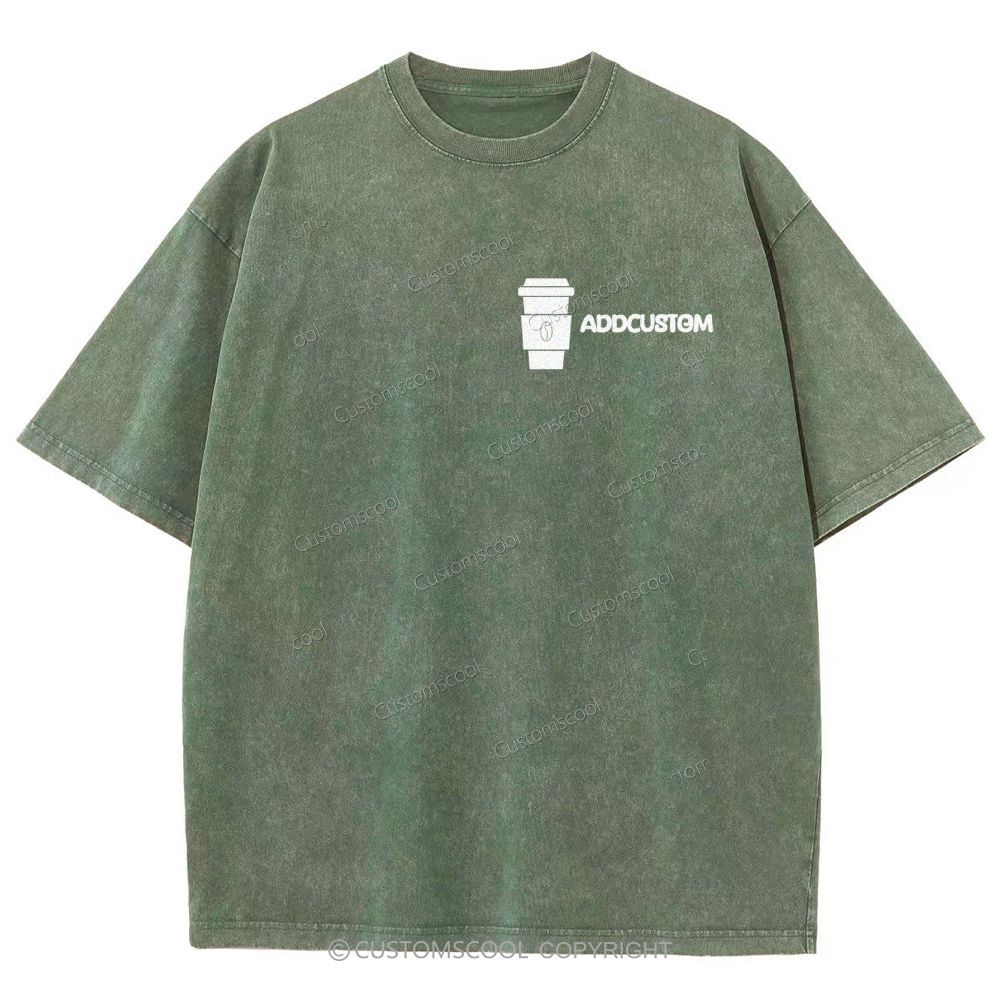 Barista Addcustom Unisex Fit Washed T-Shirt Customscool