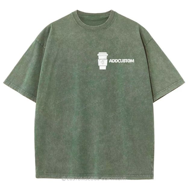 Barista Addcustom Unisex Fit Washed T-Shirt Customscool