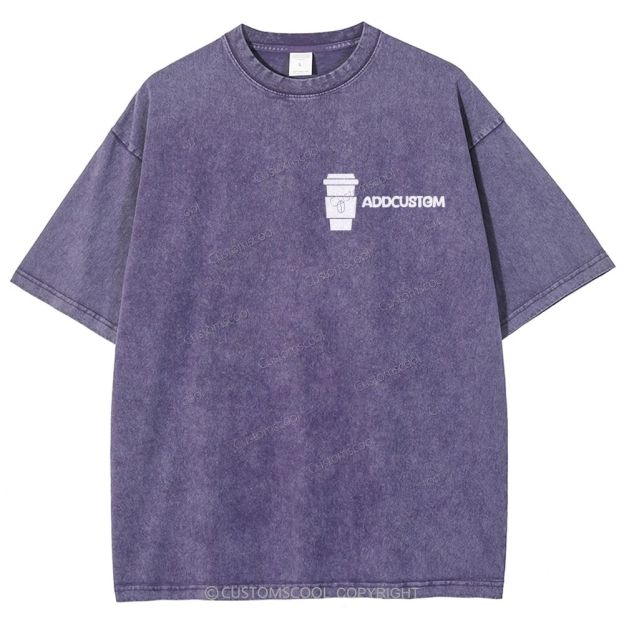 Barista Addcustom Unisex Fit Washed T-Shirt Customscool