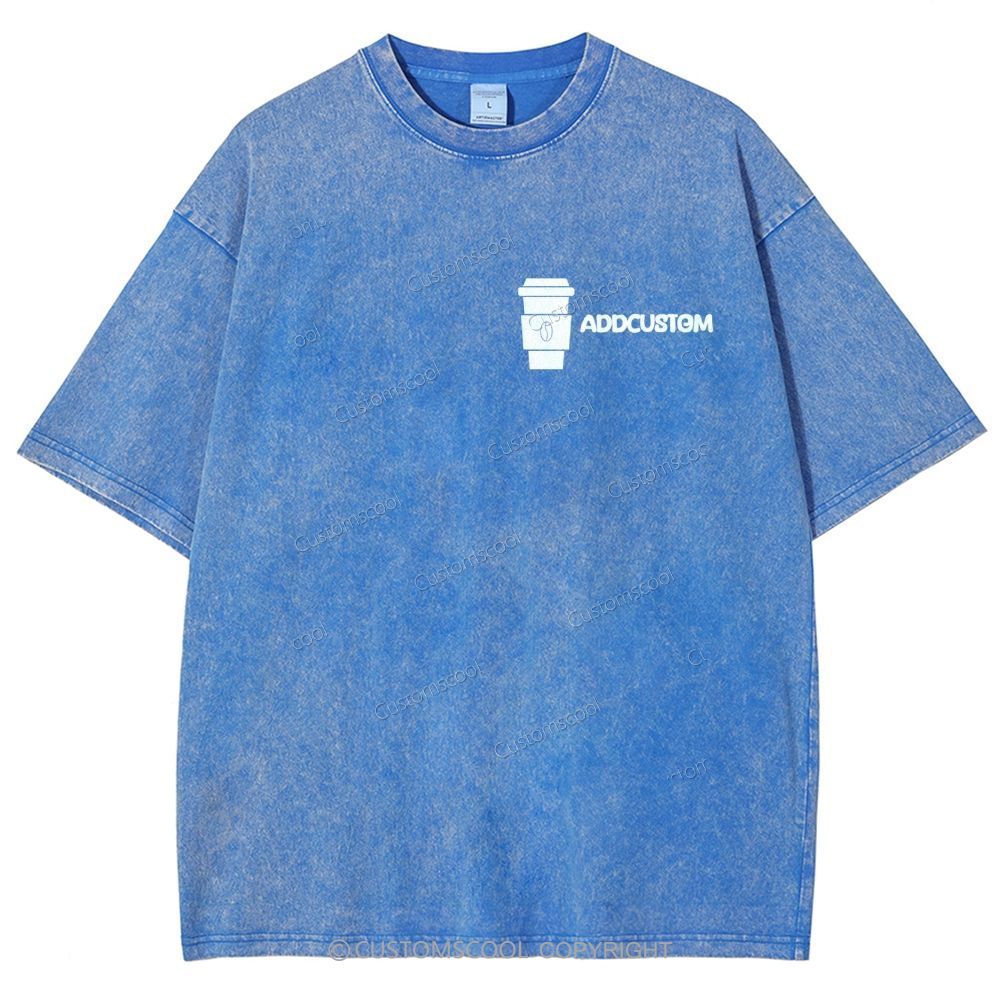 Barista Addcustom Unisex Fit Washed T-Shirt Customscool