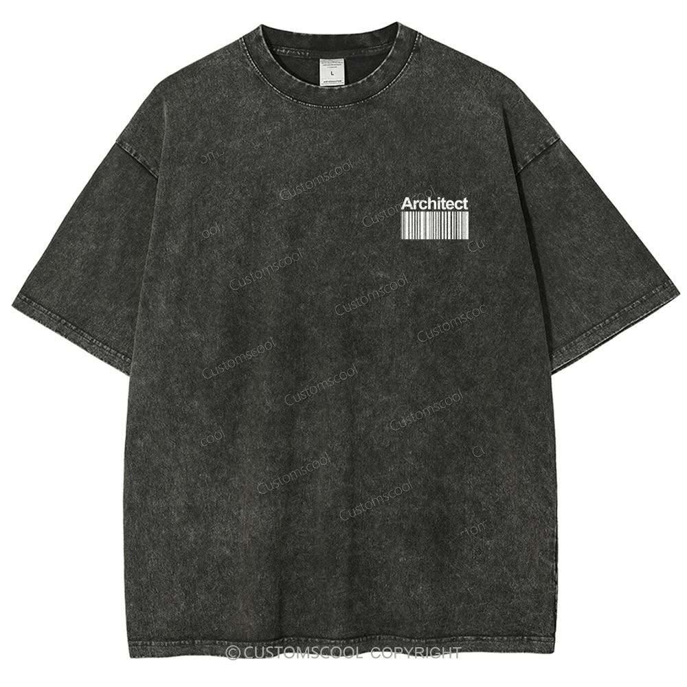 architect Unisex Fit Washed T-Shirt Customscool
