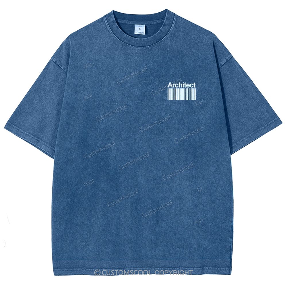 architect Unisex Fit Washed T-Shirt Customscool