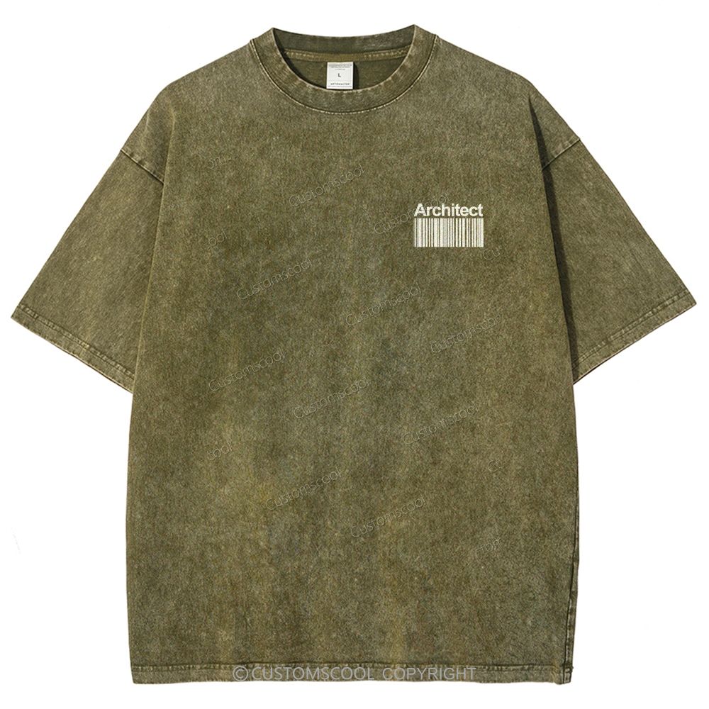 architect Unisex Fit Washed T-Shirt Customscool