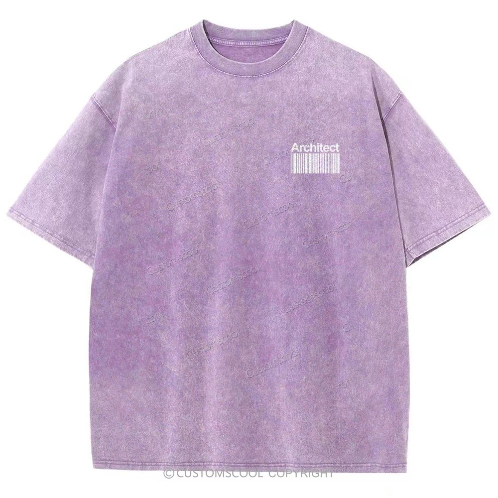 architect Unisex Fit Washed T-Shirt Customscool