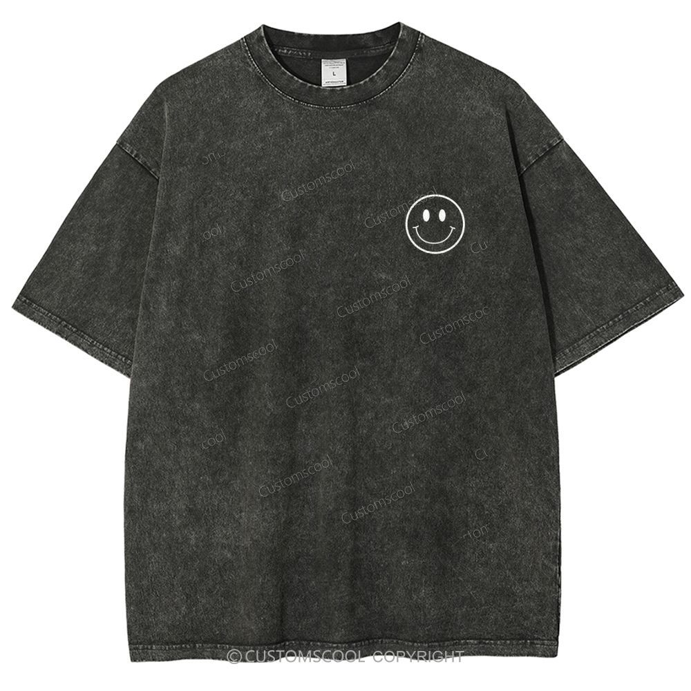 Addcustom Name And Your Description Unisex Fit Washed T-Shirt Customscool