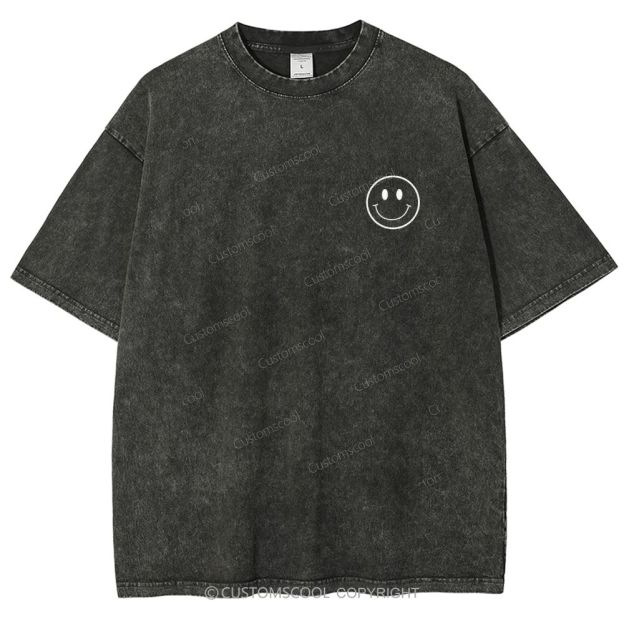 Addcustom Name And Your Description Unisex Fit Washed T-Shirt Customscool