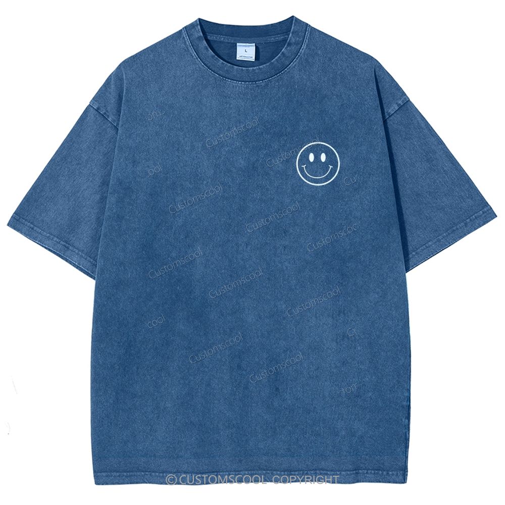 Addcustom Name And Your Description Unisex Fit Washed T-Shirt Customscool