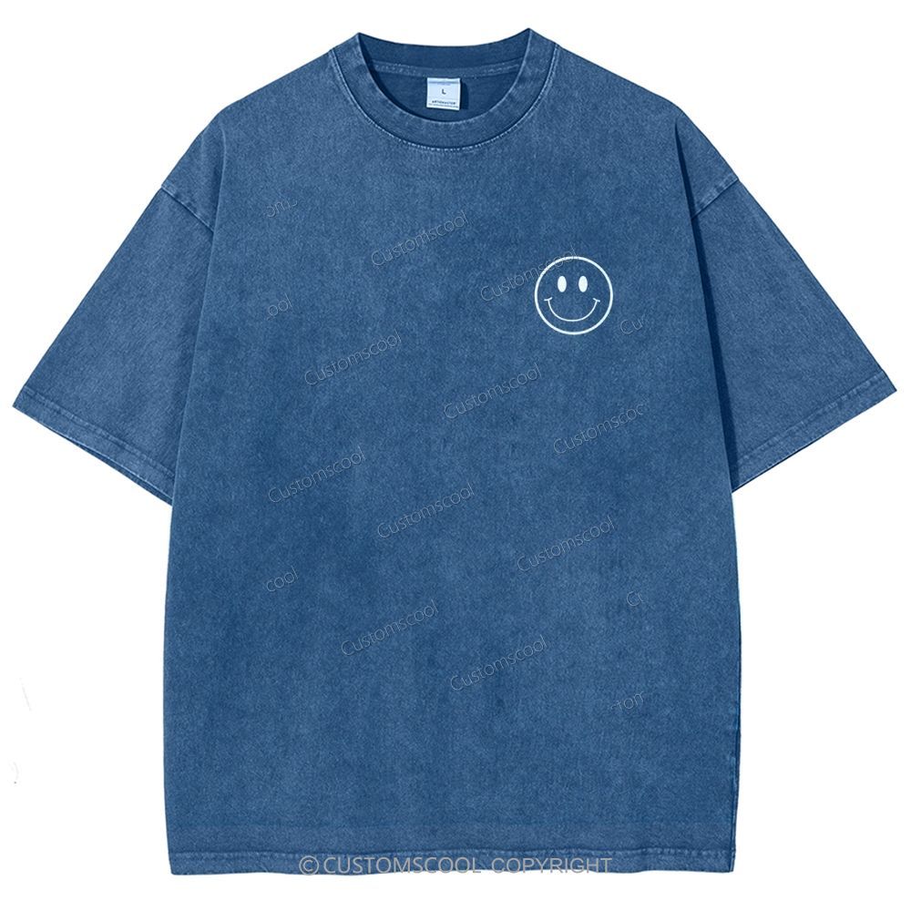 Addcustom Name And Your Description Unisex Fit Washed T-Shirt Customscool