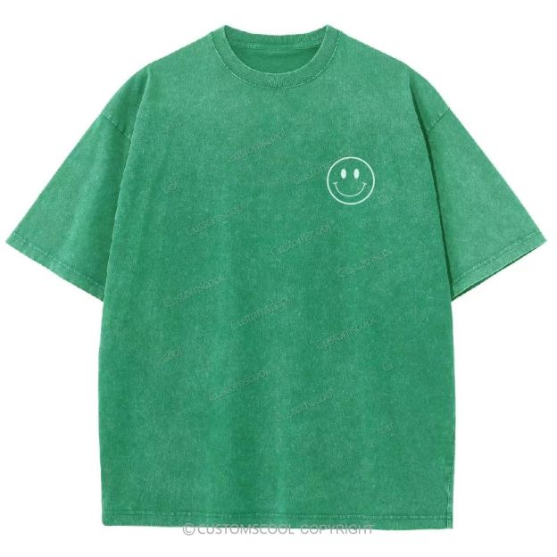 Addcustom Name And Your Description Unisex Fit Washed T-Shirt Customscool