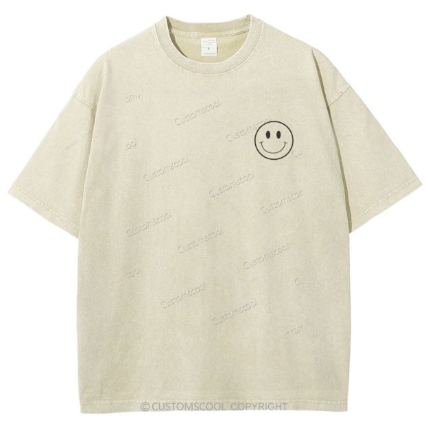 Addcustom Name And Your Description Unisex Fit Washed T-Shirt Customscool