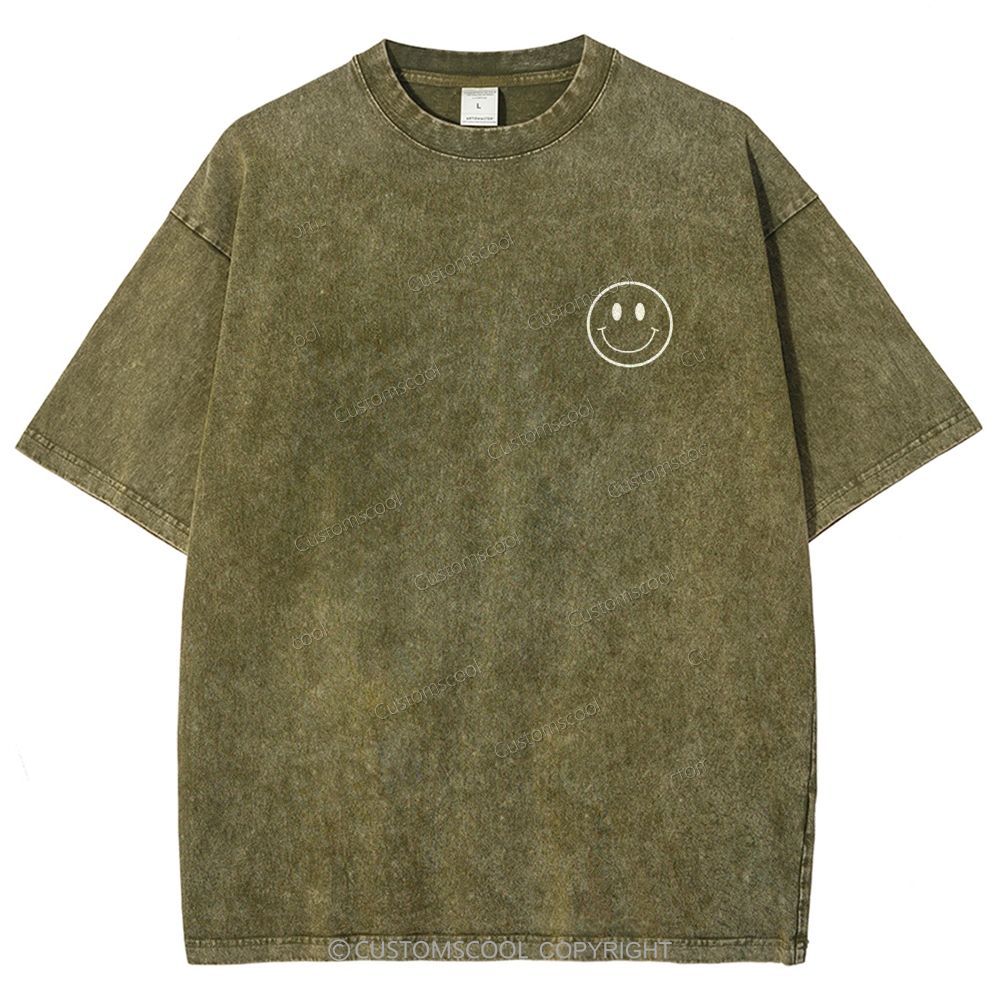 Addcustom Name And Your Description Unisex Fit Washed T-Shirt Customscool