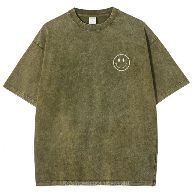 Addcustom Name And Your Description Unisex Fit Washed T-Shirt Customscool