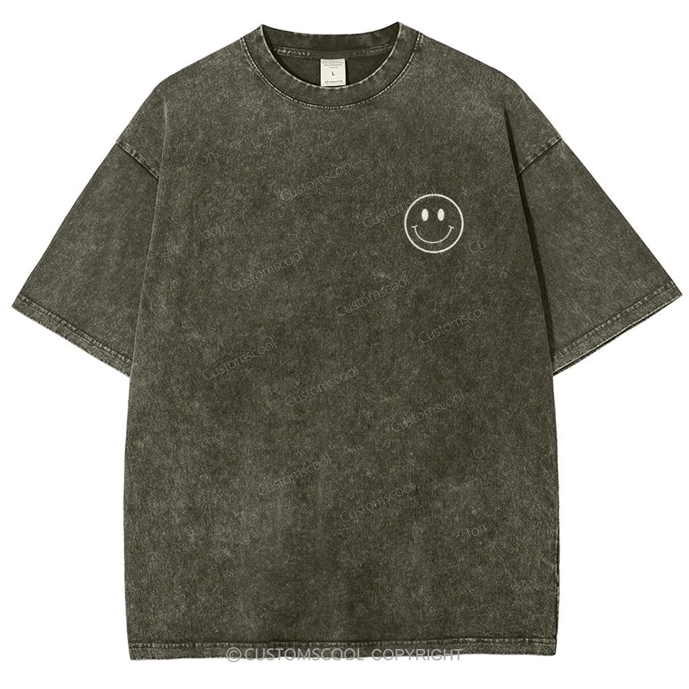 Addcustom Name And Your Description Unisex Fit Washed T-Shirt Customscool