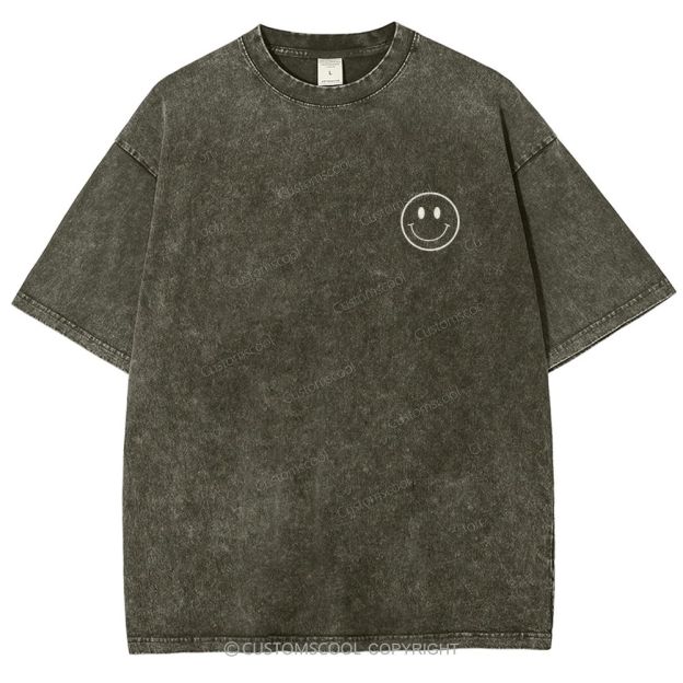 Addcustom Name And Your Description Unisex Fit Washed T-Shirt Customscool