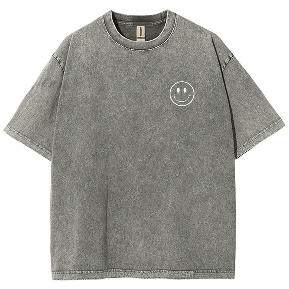 Addcustom Name And Your Description Unisex Fit Washed T-Shirt Customscool