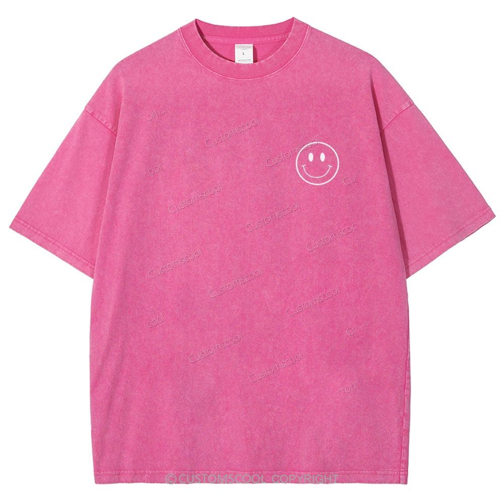 Addcustom Name And Your Description Unisex Fit Washed T-Shirt Customscool