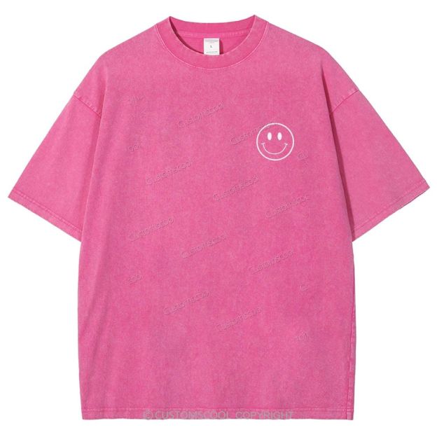 Addcustom Name And Your Description Unisex Fit Washed T-Shirt Customscool