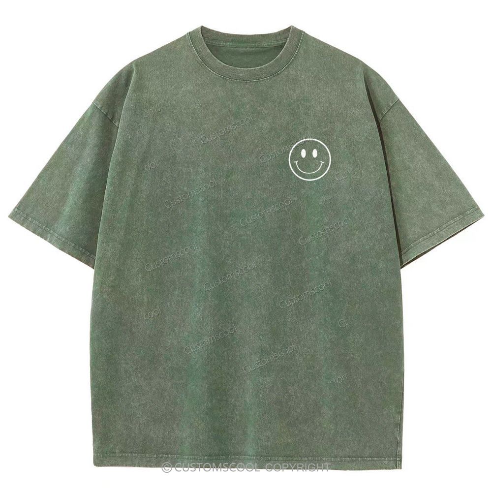 Addcustom Name And Your Description Unisex Fit Washed T-Shirt Customscool