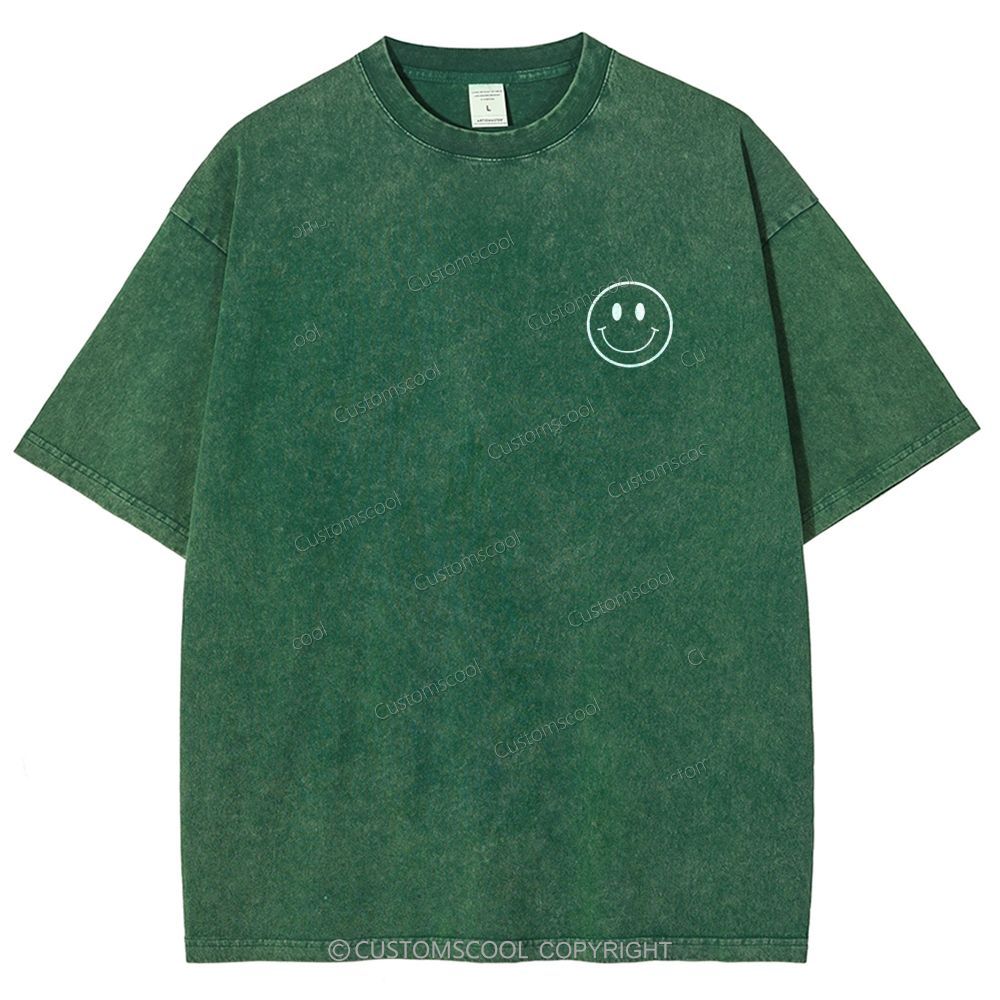 Addcustom Name And Your Description Unisex Fit Washed T-Shirt Customscool