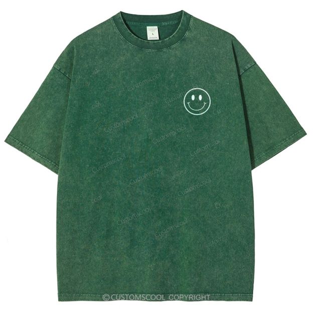 Addcustom Name And Your Description Unisex Fit Washed T-Shirt Customscool