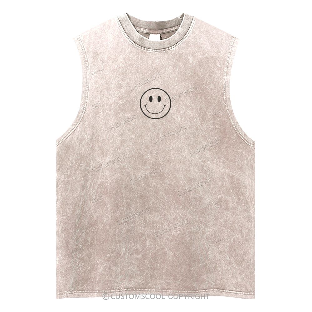 Addcustom Name And Your Description Unisex Washed Tank Top Customscool