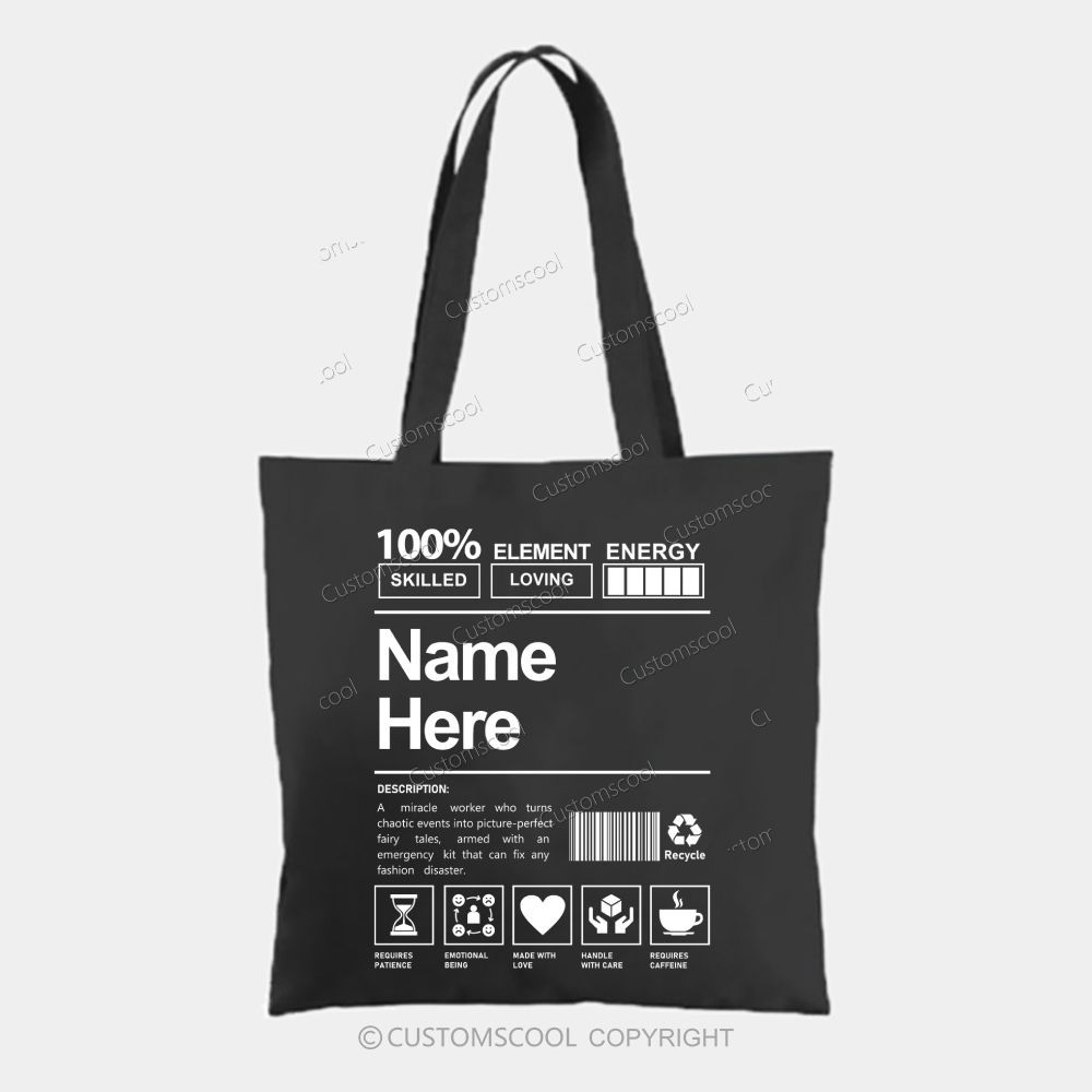 Addcustom Name And Your Description Tote Bag Customscool