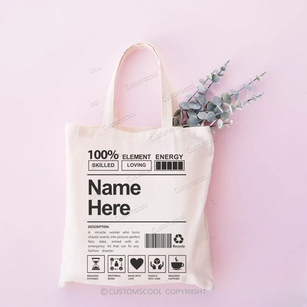 Addcustom Name And Your Description Tote Bag Customscool