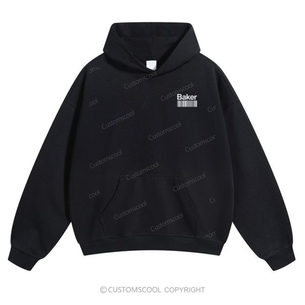 Baker Solid Color Hoodie Customscool
