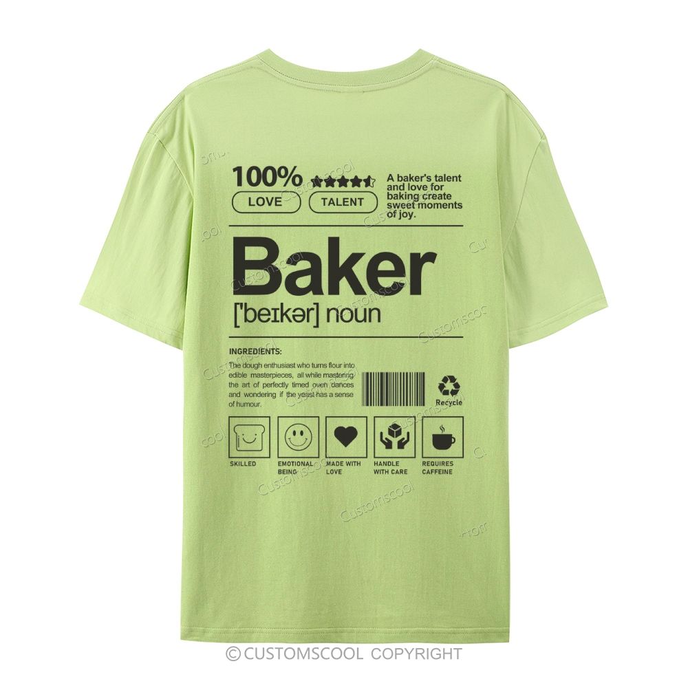 Baker Casual Short Sleeve T-Shirt Customscool